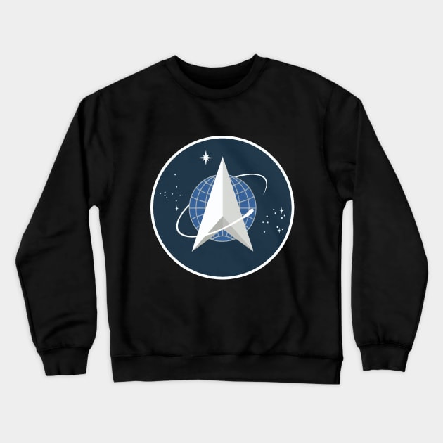 Space Force, From Official USSF Seal, Logo Crewneck Sweatshirt by VintageArtwork